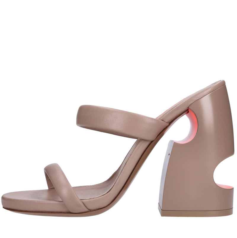 Mules in pelle 