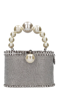 Borsa Holli luce in strass e metallo 