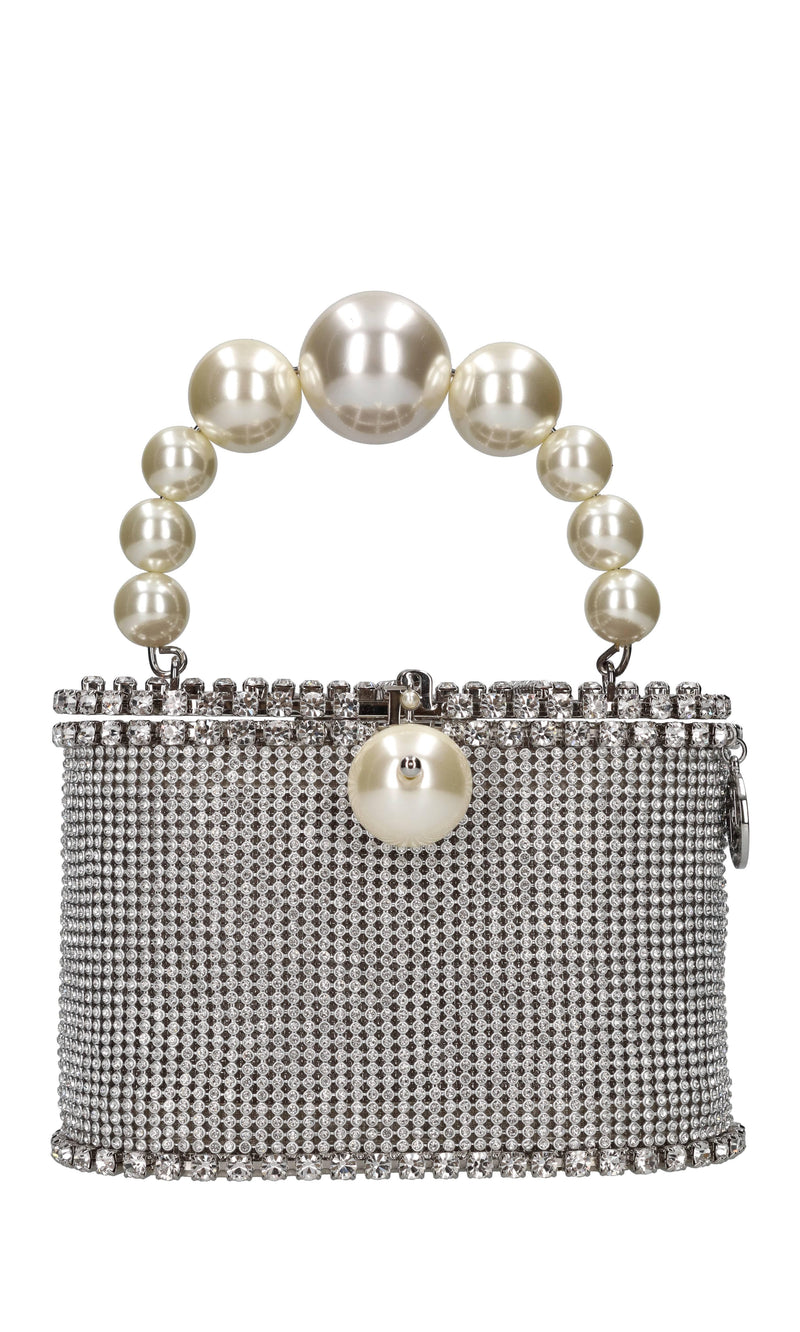 Borsa Holli luce in strass e metallo 