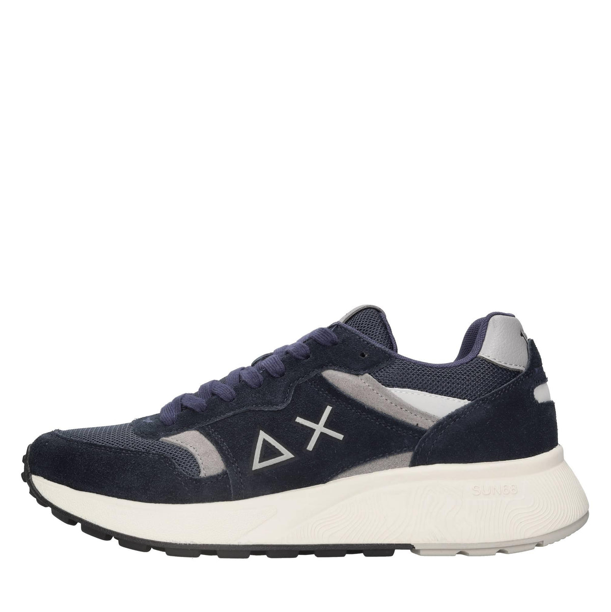 Sneakers modello Z44127 SUN68 in pelle scamosciata e tessuto traspirante 