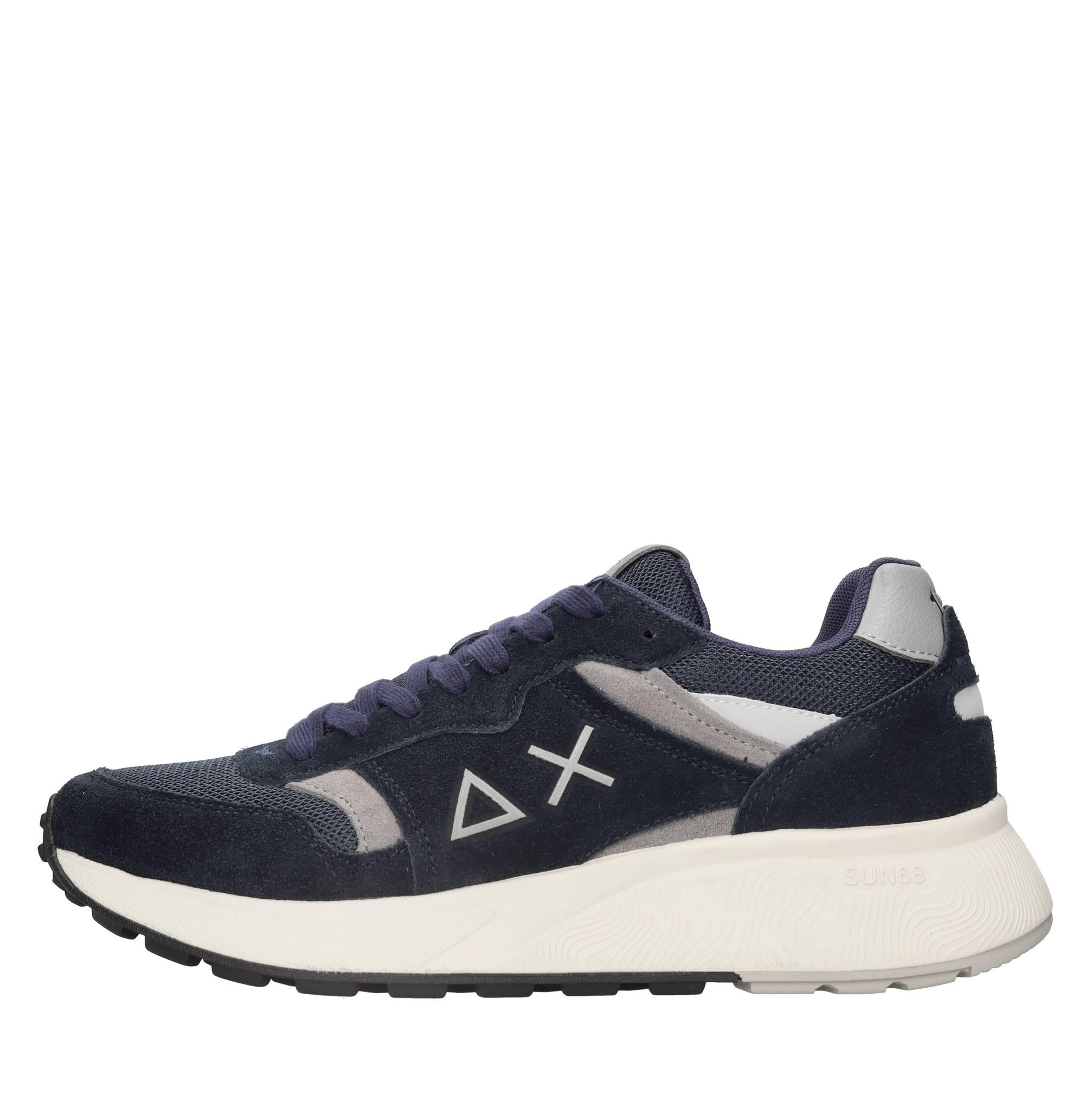 Sneakers modello Z44127 SUN68 in pelle scamosciata e tessuto traspirante 
