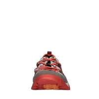 Sneakers in camoscio e tessuto 