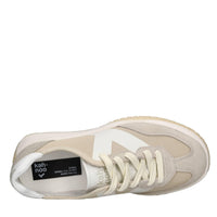 Sneakers in camoscio e tessuto 