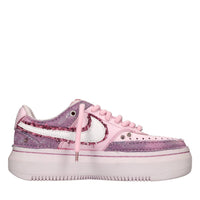 Sneakers in ecopelle e tessuto 