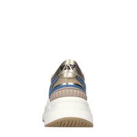 Sneakers in pelle,tessuto e strass 