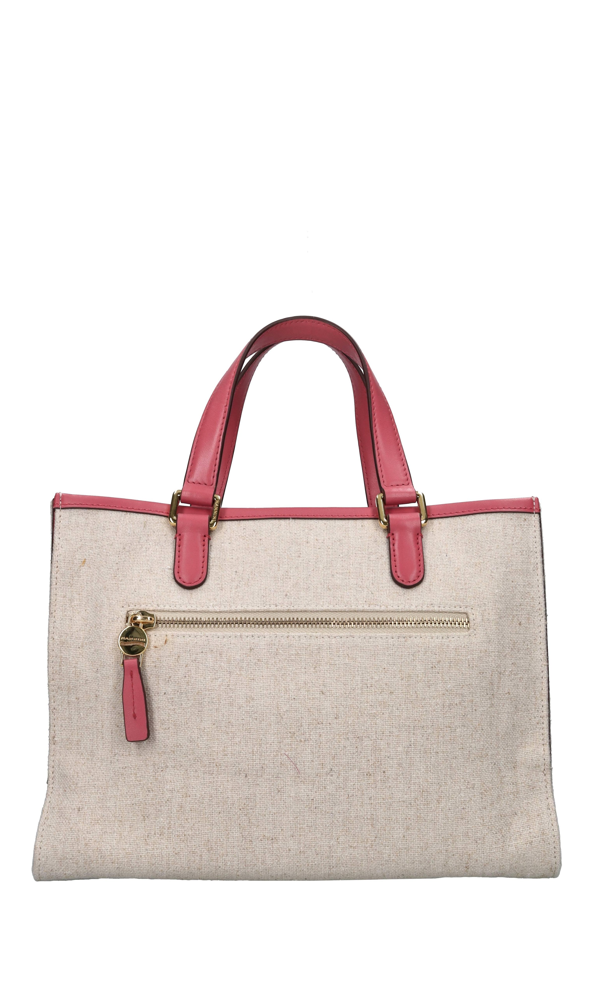 Borsa in tessuto e pelle 