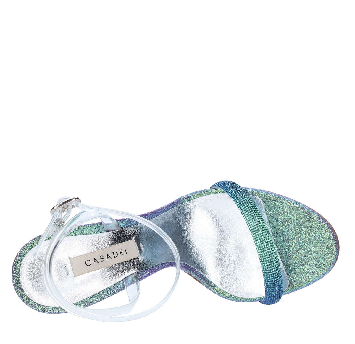 Sandali Blade Hollywood PVC in pelle e micro strass 