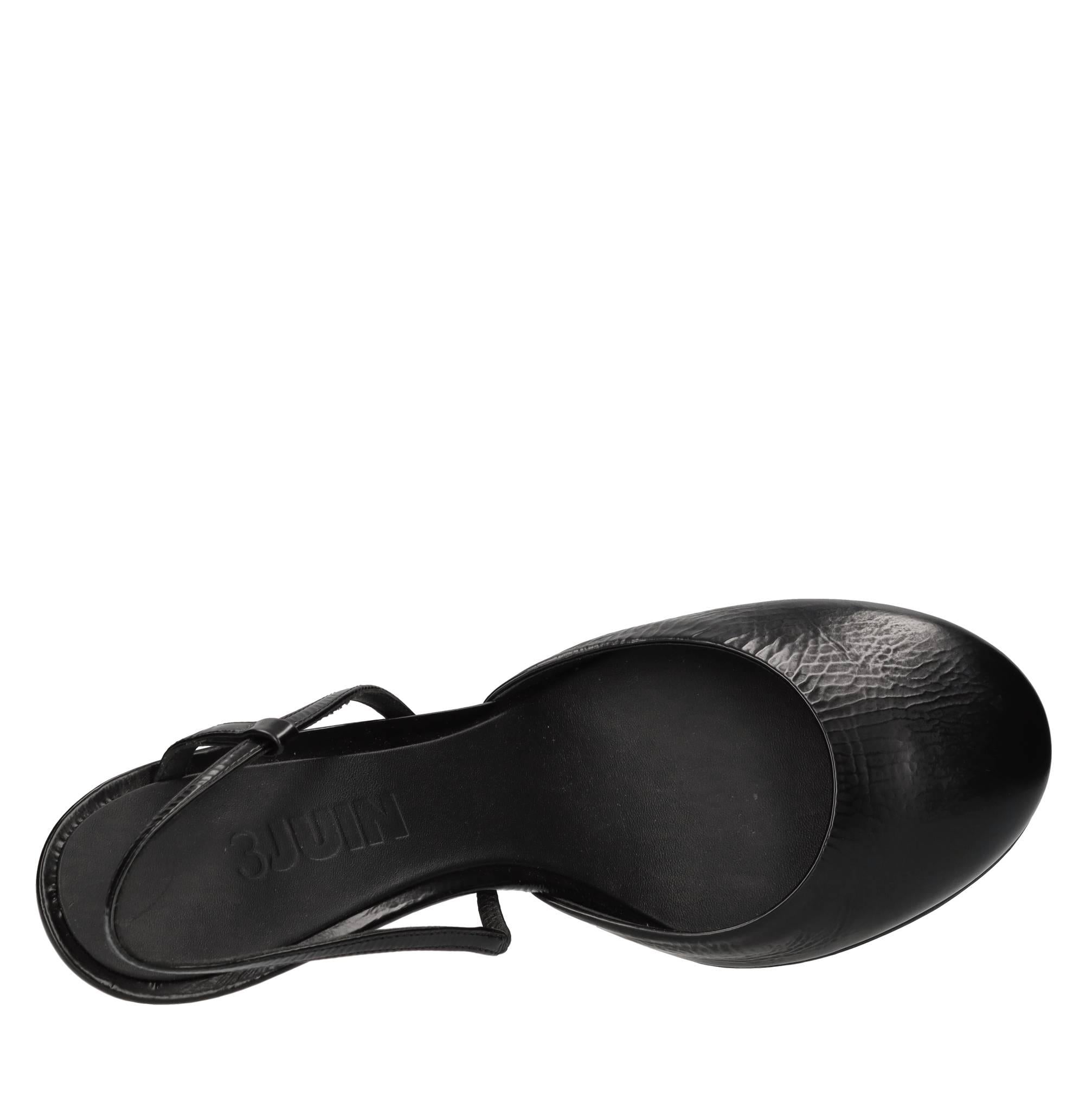 Décolleté slingback in pelle 