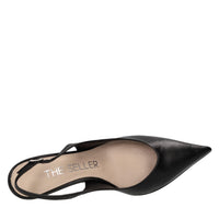 Décolleté slingback in pelle 
