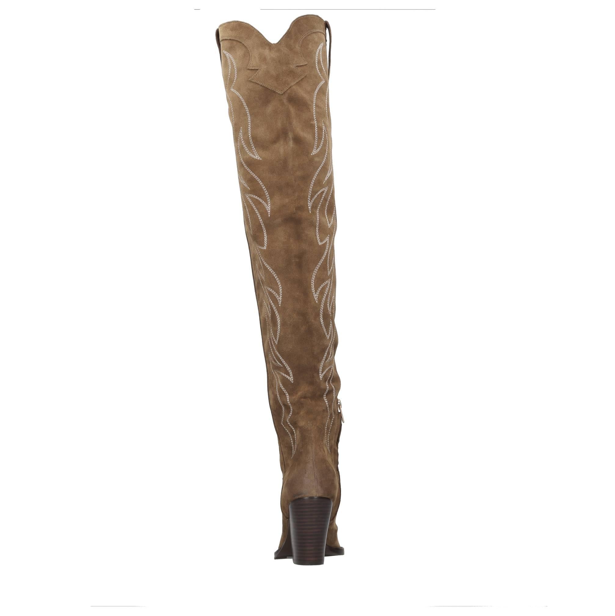 Stivali Texani in camoscio 