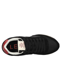 Sneakers in camoscio e tessuto 
