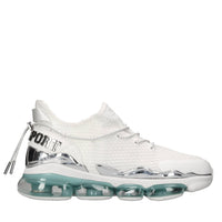 Sneakers in ecopelle e tessuto 
