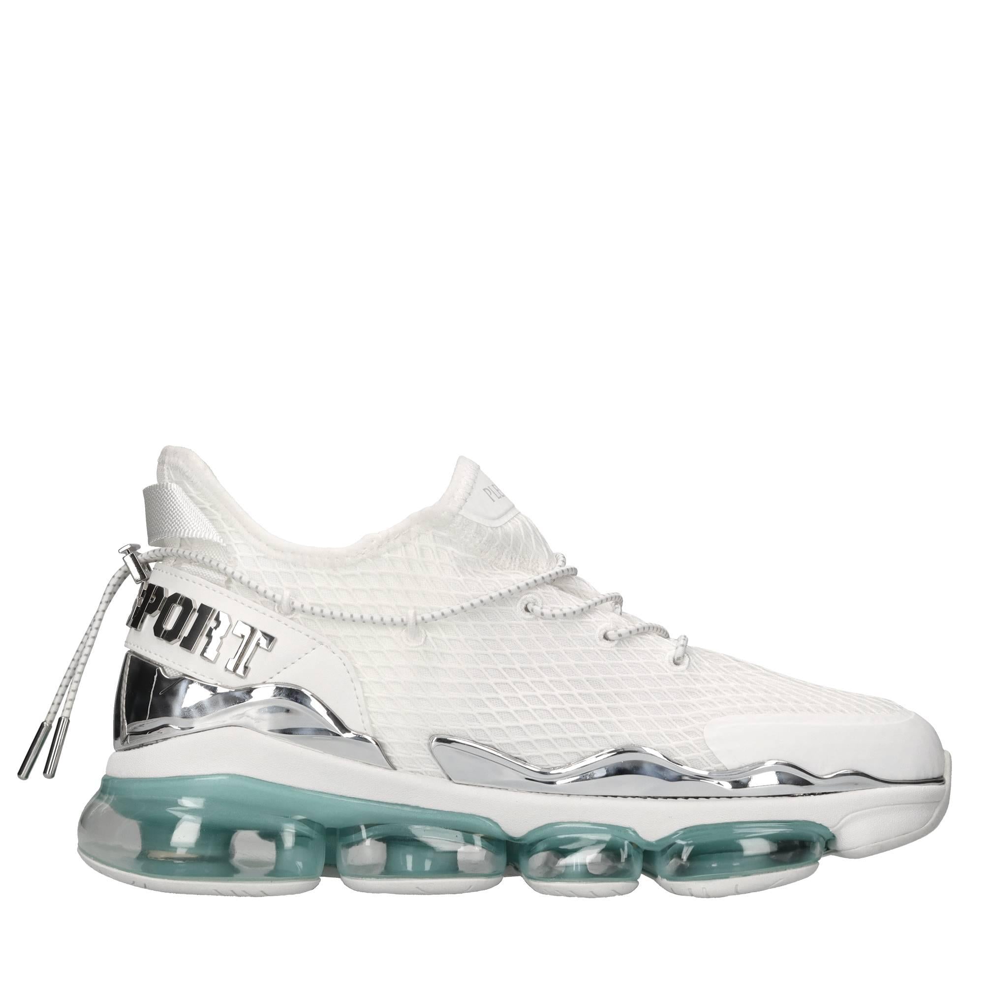 Sneakers in ecopelle e tessuto 