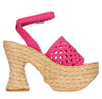 Sandali Leoni in raso e rafia<BR/><BR/><BR/><BR/><BR/>Sandali Leoni in raso e rafia<BR/><BR/> 