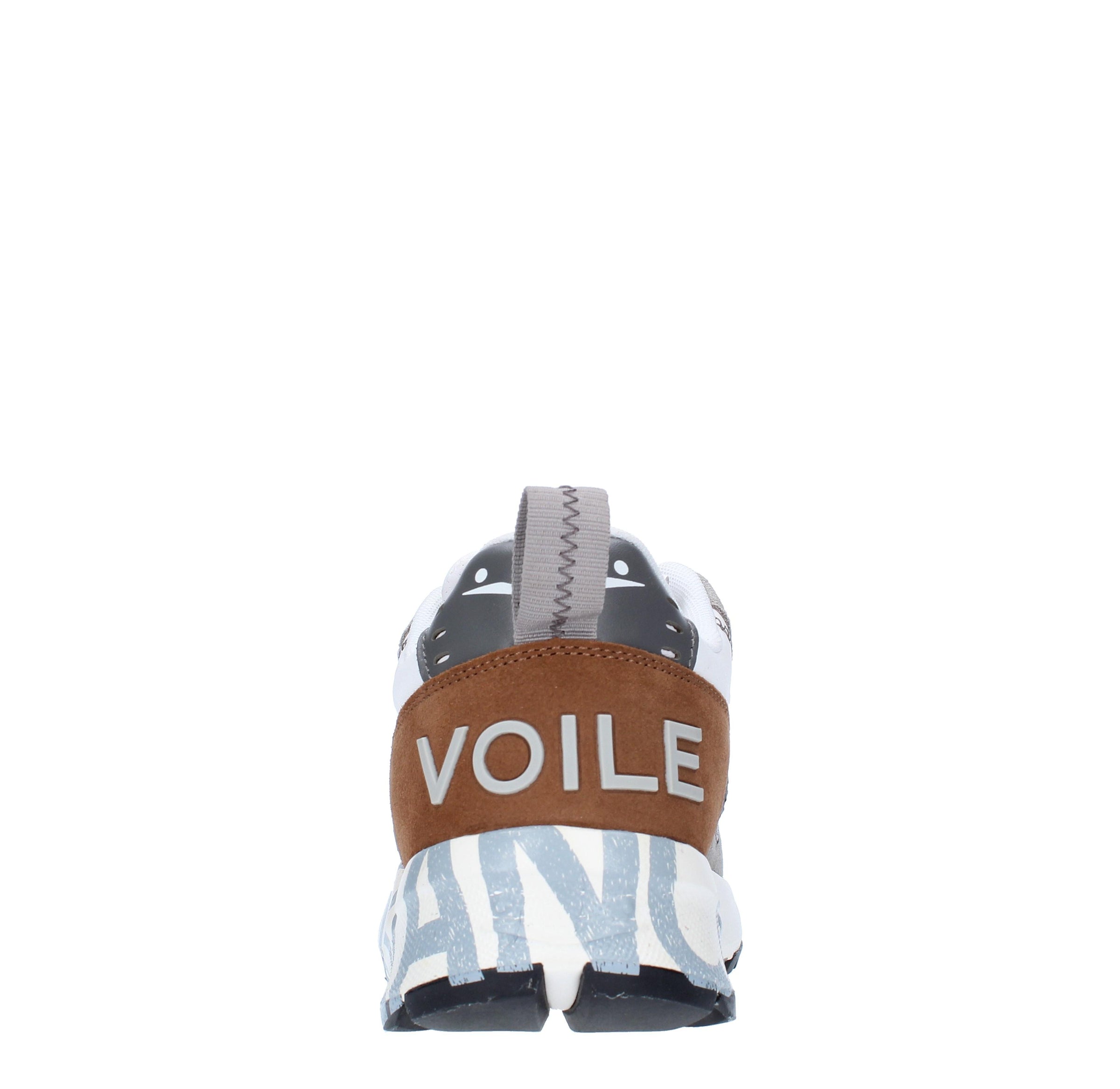 Sneakers in camoscio pelle e tessuto 