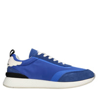 Sneakers in camoscio ed tessuto 