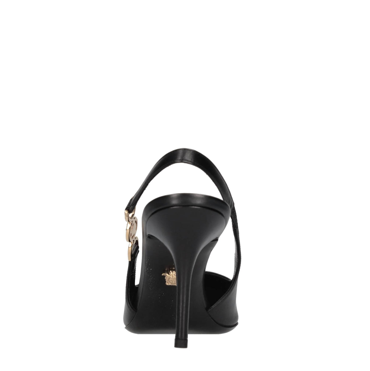 Décolleté slingback in pelle 