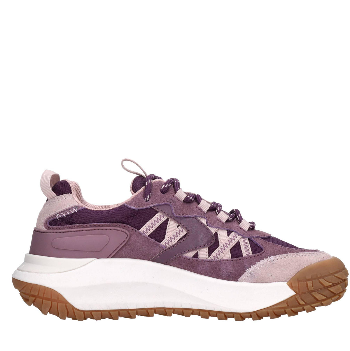Sneakers in camoscio ecopelle e tessuto 