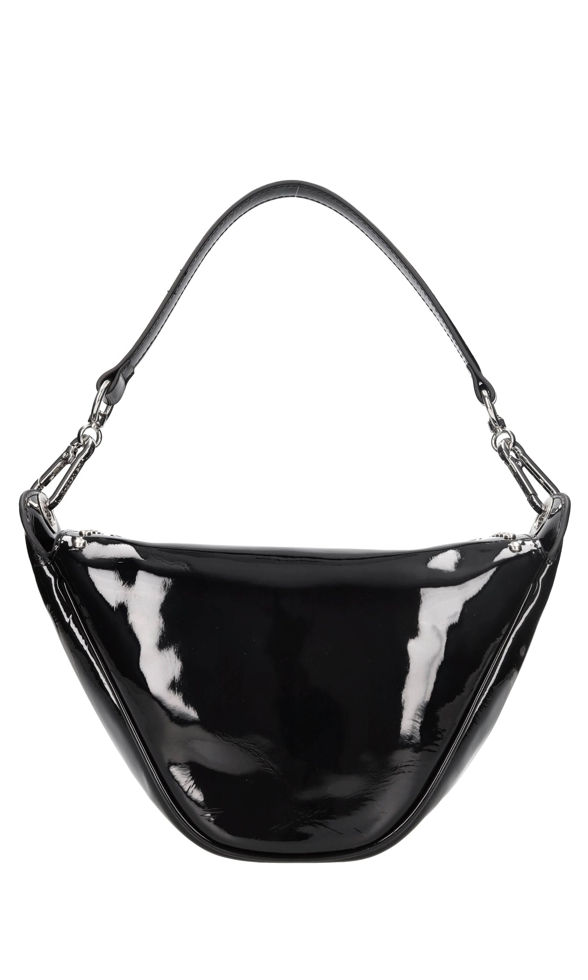 Borsa in vernice e borchie 