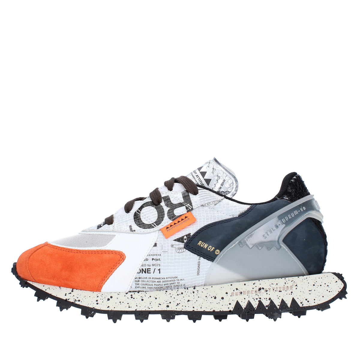 Sneakers modello 40038 RUN OF in pelle camoscio e tessuto 
