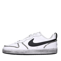 Sneakers in pelle e strass 