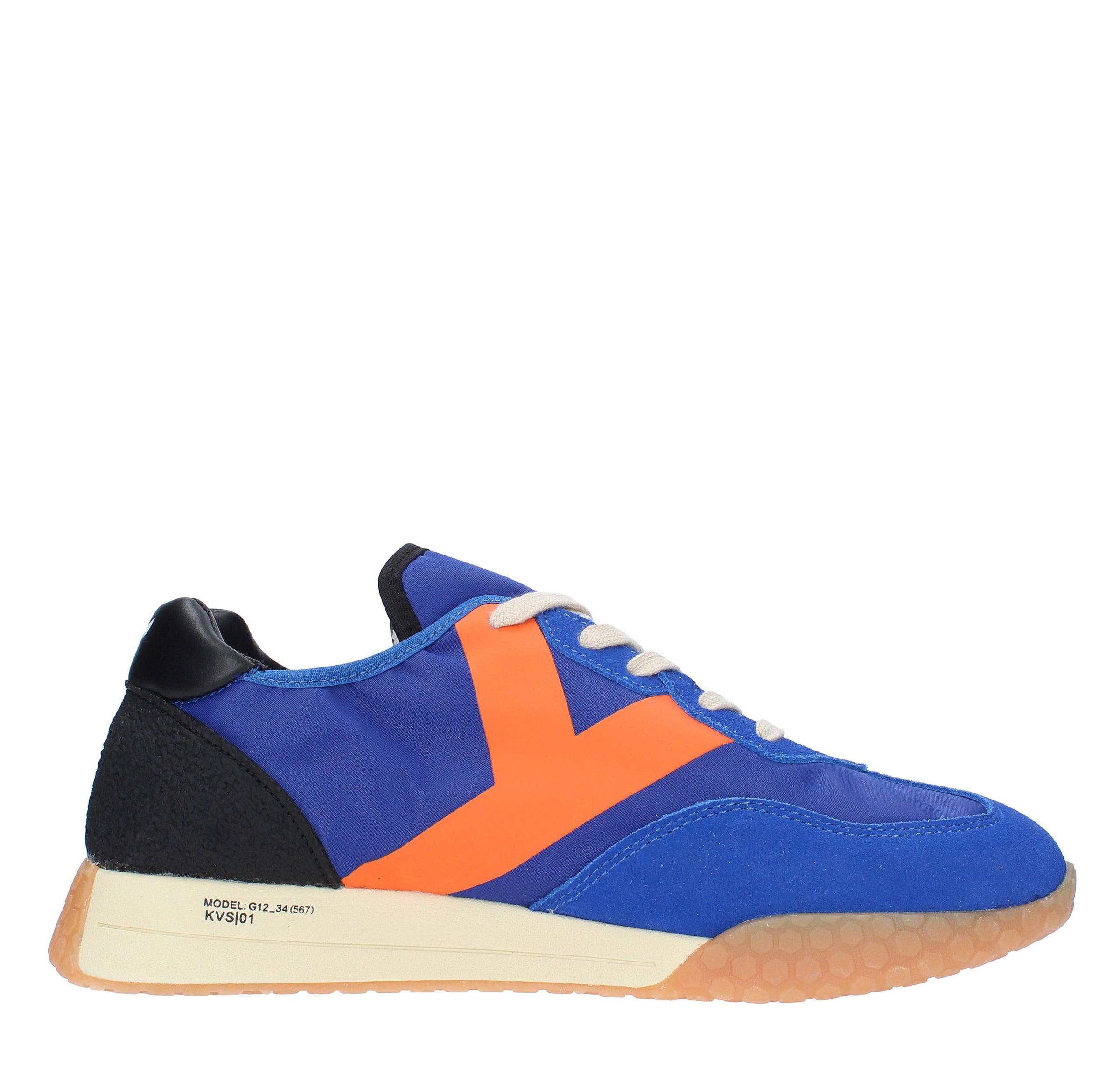 Sneakers in camoscio tessuto e gomma 