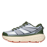 Sneakers in ecopelle e tessuto 
