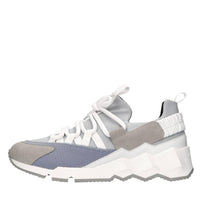 Sneakers in tessuto e camoscio 