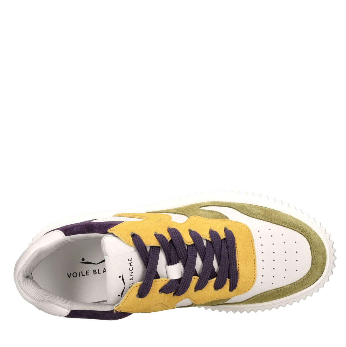 Sneakers in pelle e camoscio 