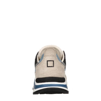 Sneakers in camoscio e tessuto 