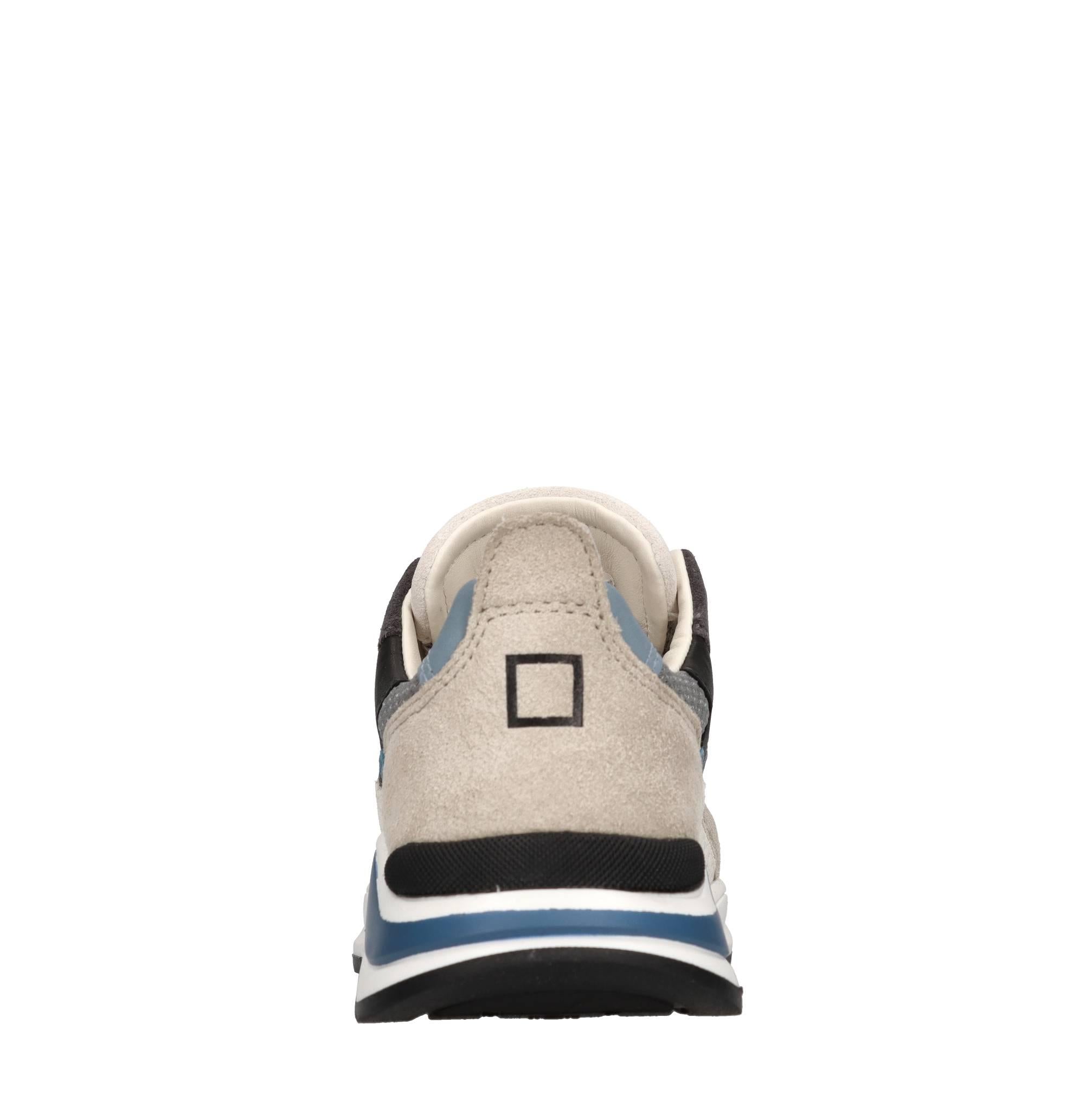 Sneakers in camoscio e tessuto 