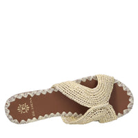 Mules in rafia 