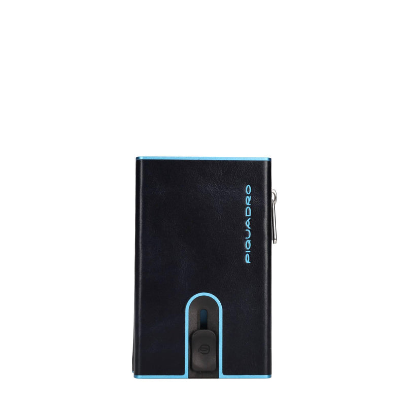 Portafoglio e porta carte di credito in pelle 