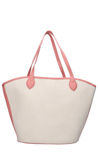 Borsa in tessuto ed ecopelle 