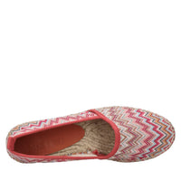 Espadrillas in tessuto zig zag 