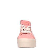 Sneakers in pelle e tessuto 