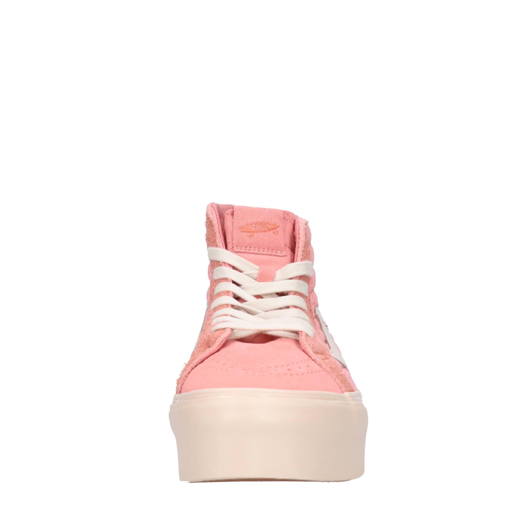 Sneakers in pelle e tessuto 