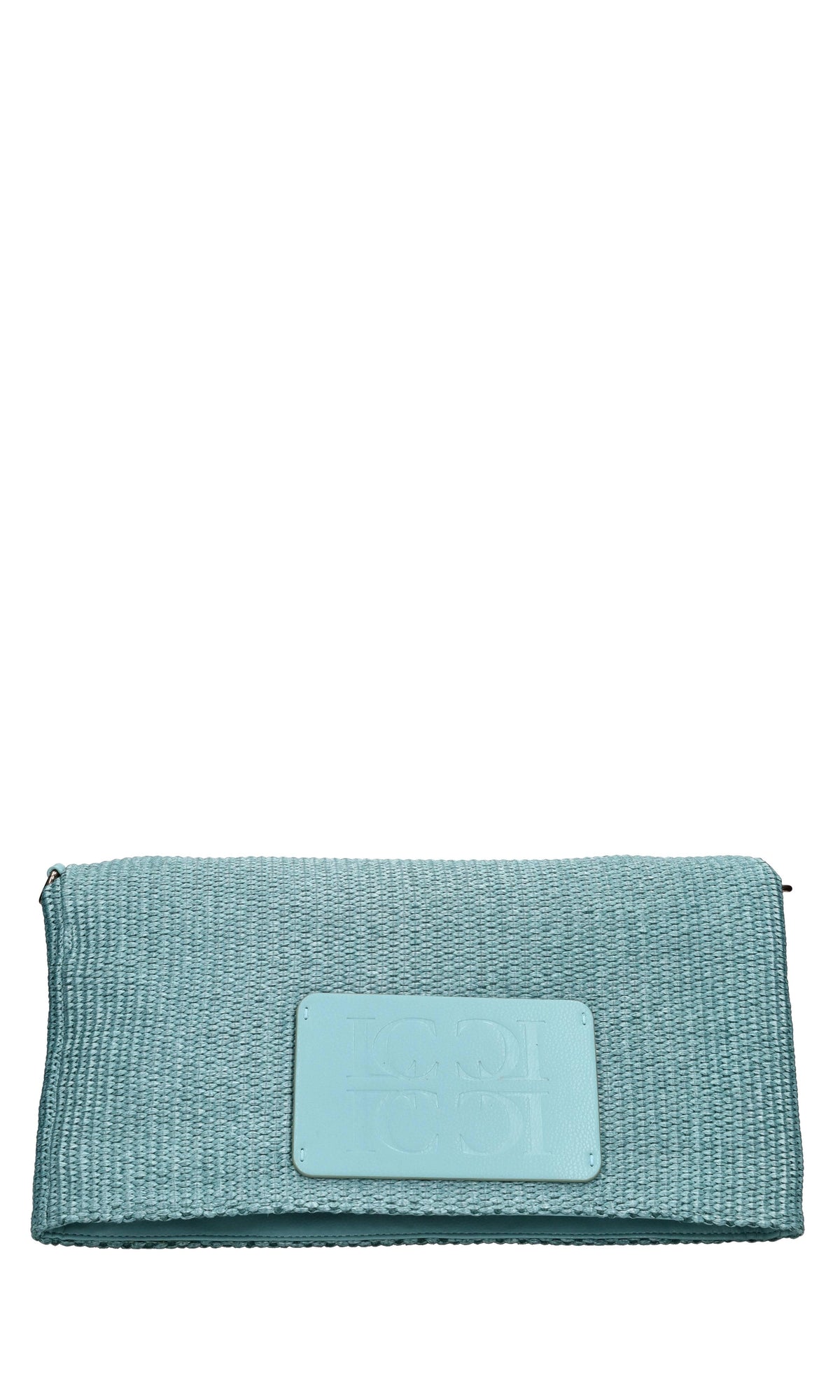 Borsa CARPET in ecopelle e rafia 