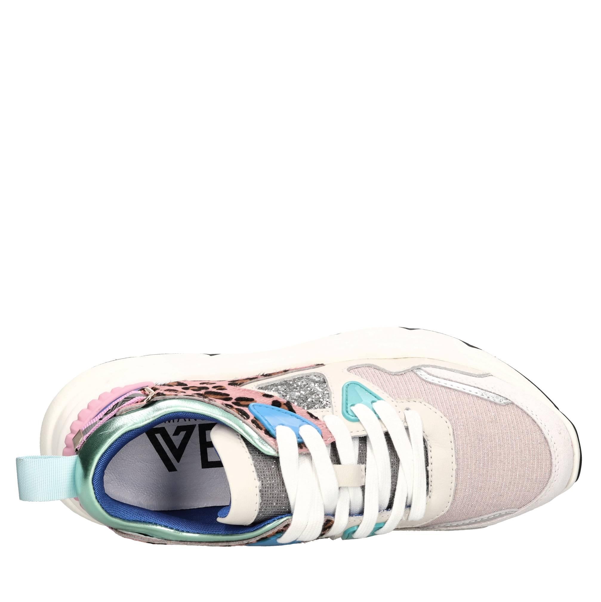 Sneakers in pelle e camoscio 