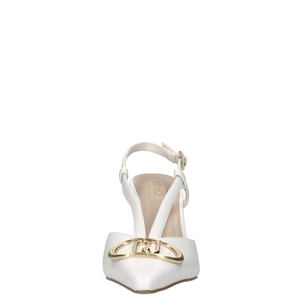 Décolleté slingback in pelle ed ecopelle 