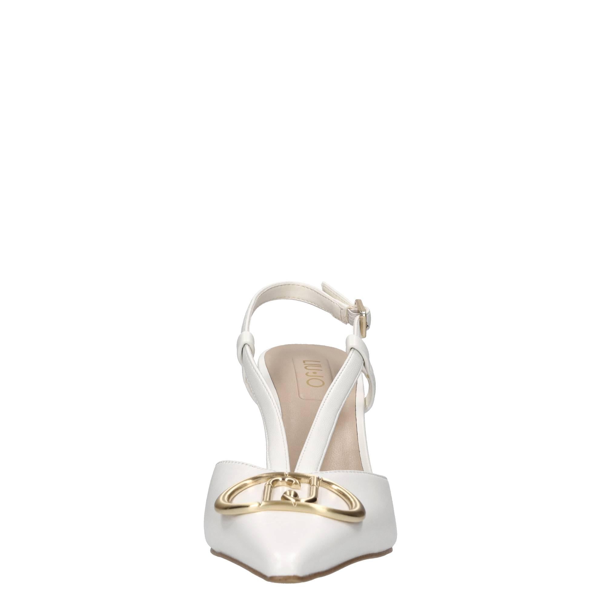 Décolleté slingback in pelle ed ecopelle 