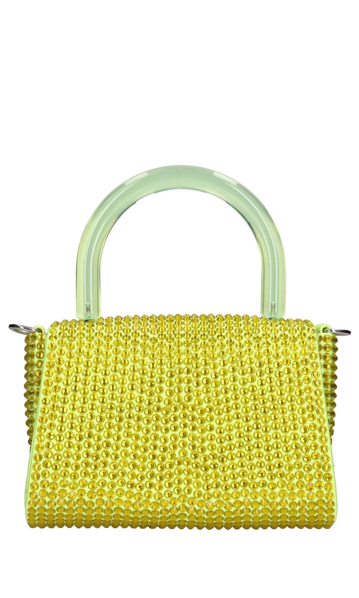 Borsa mini Cookie in raso e strass 