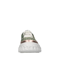 Sneakers Off road in pelle e glitter 