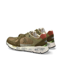 Sneakers in camoscio pelle e tessuto 