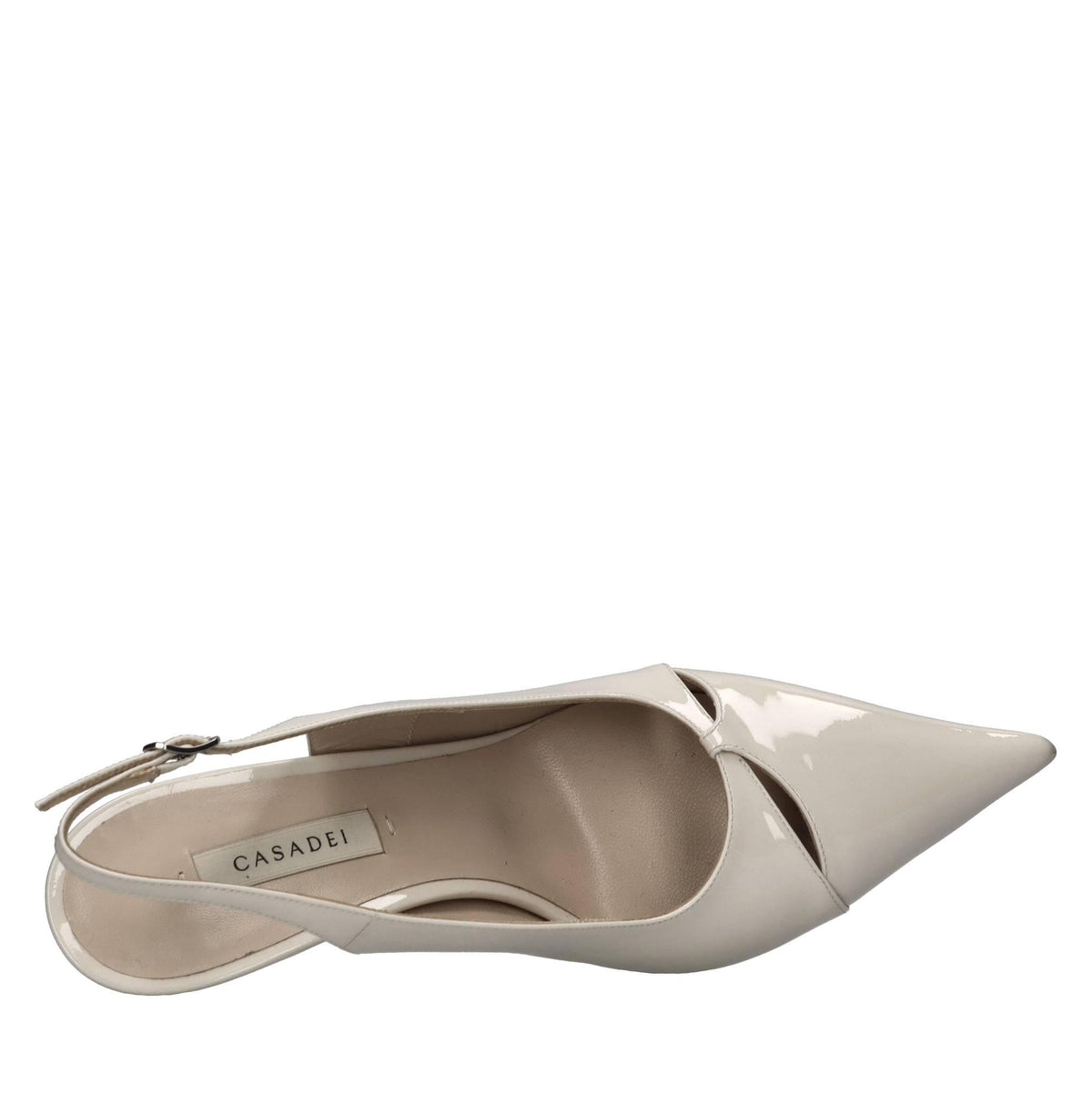 Décolleté slingback blade in pelle 