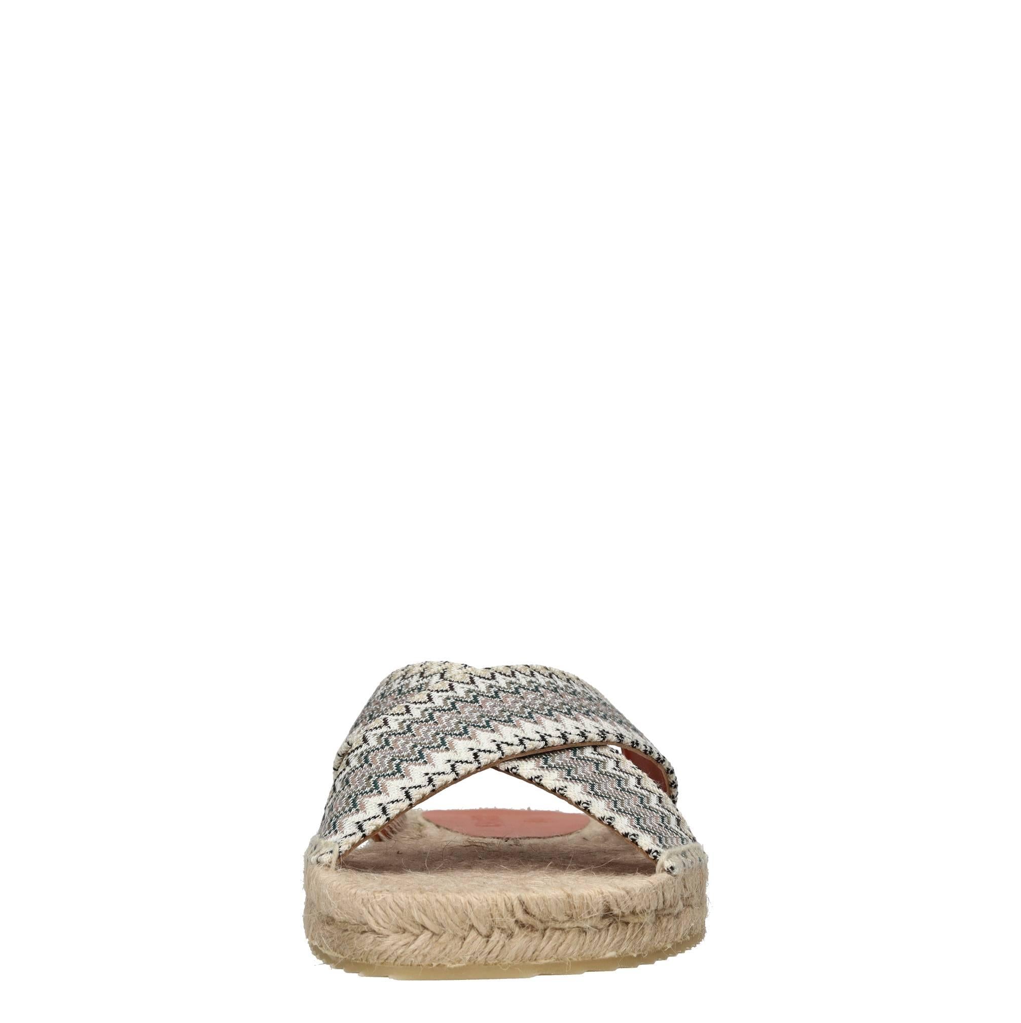 Mules in tessuto zig zag 