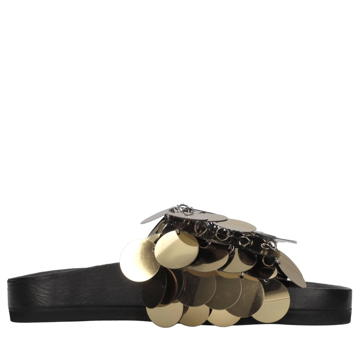 Mules Sparkle in pelle e paillettes 