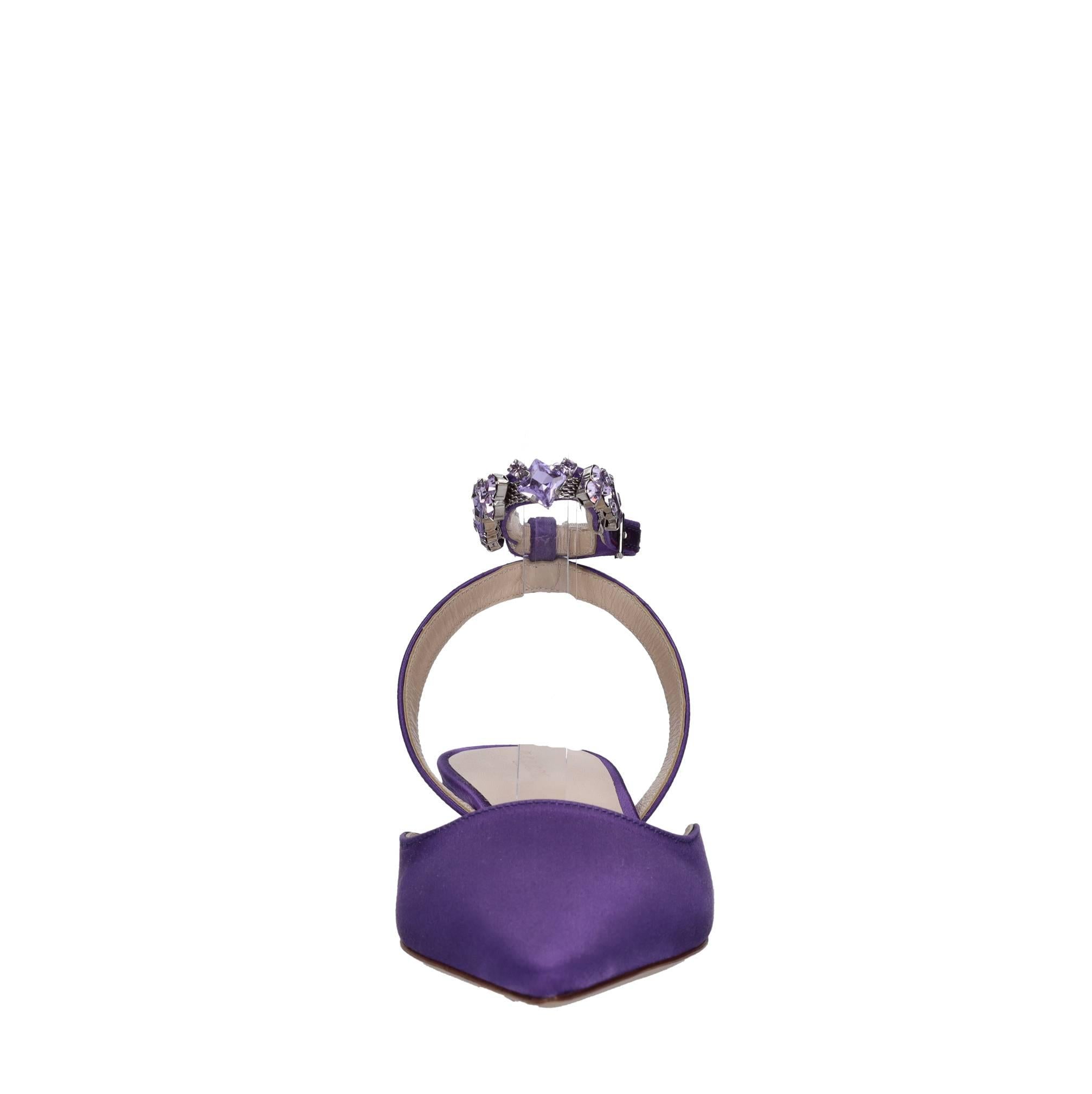 Décolleté slingback in raso 