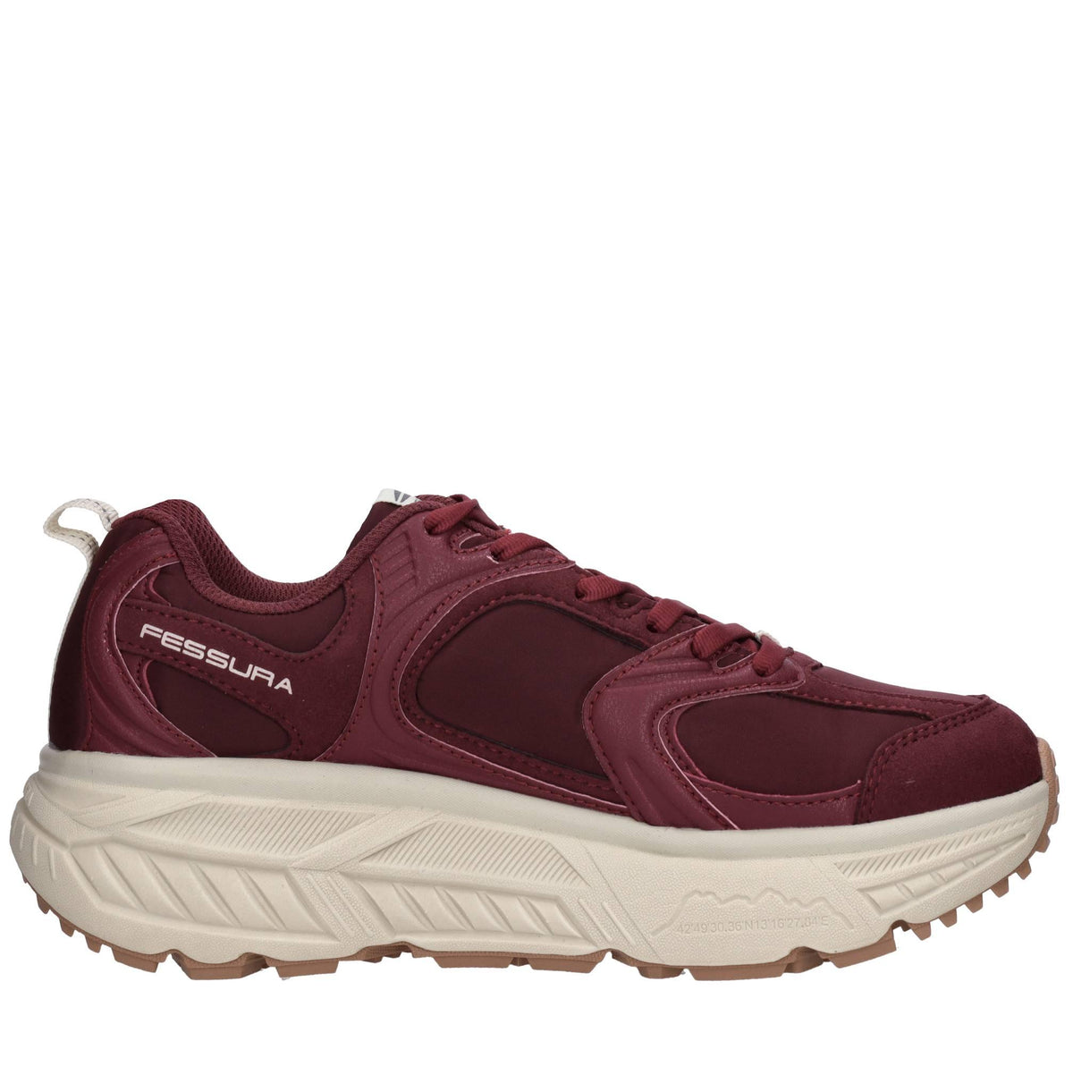 Sneakers in ecopelle e tessuto 