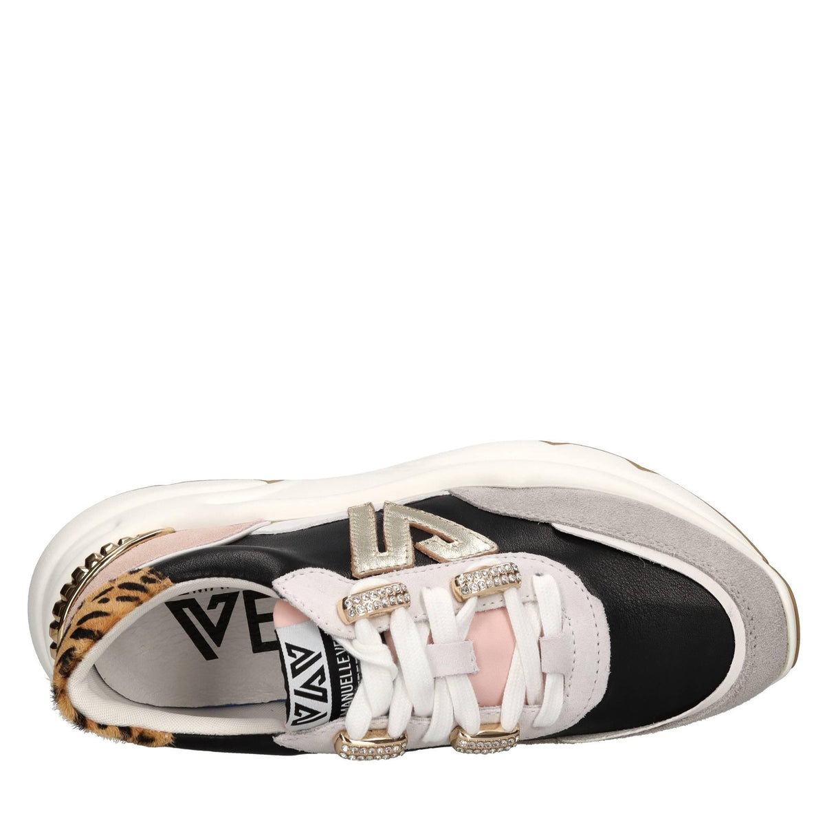 Sneakers in pelle e camoscio 